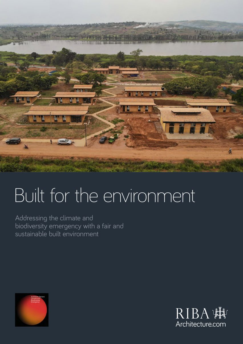 The Built for the Environment climate report cover