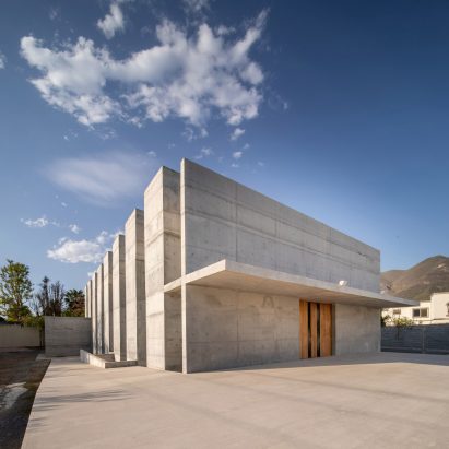 Entrance to Monterrey chapel by WRKSHP