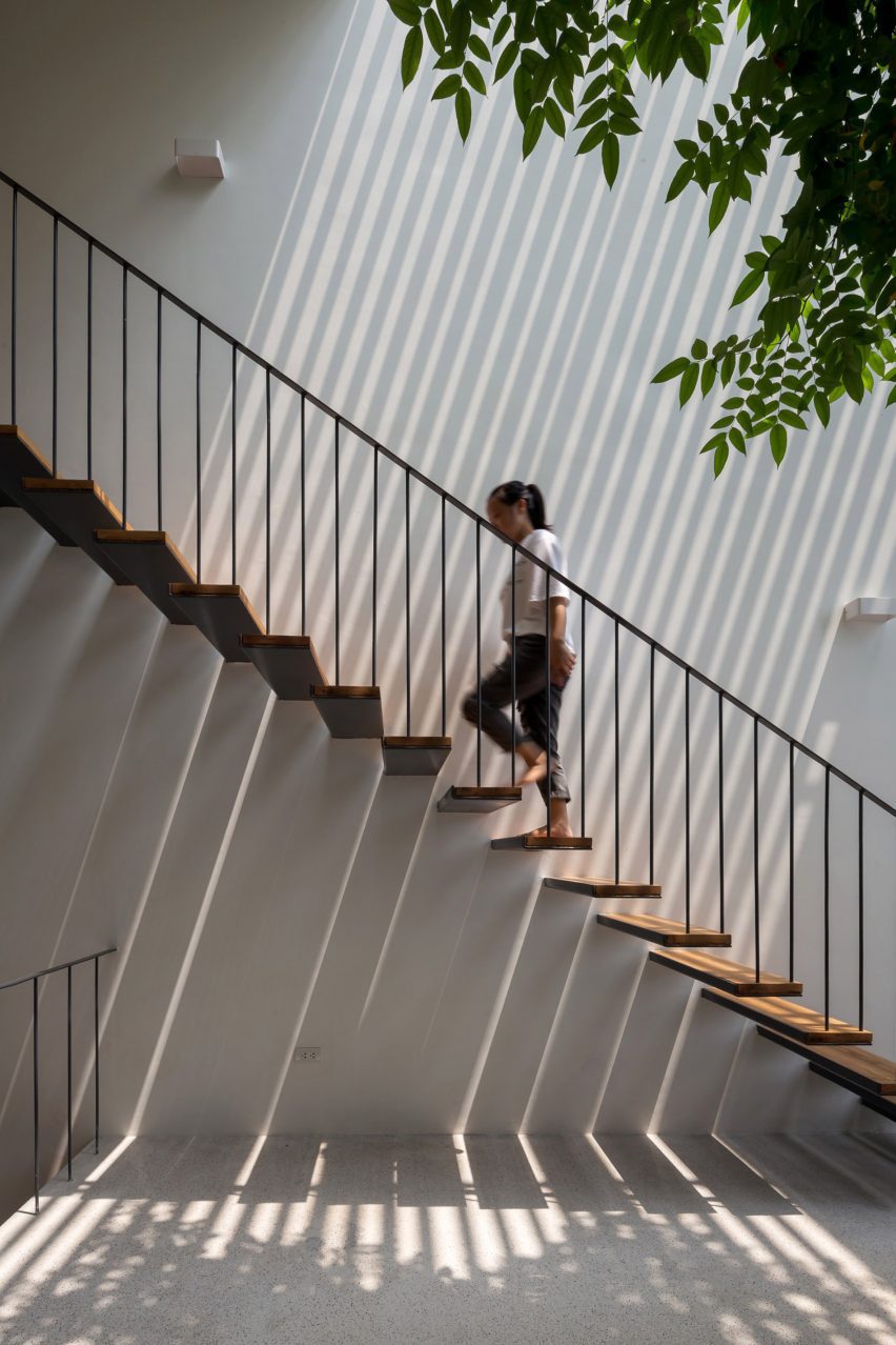 Staircase in CH House by ODDO Architects