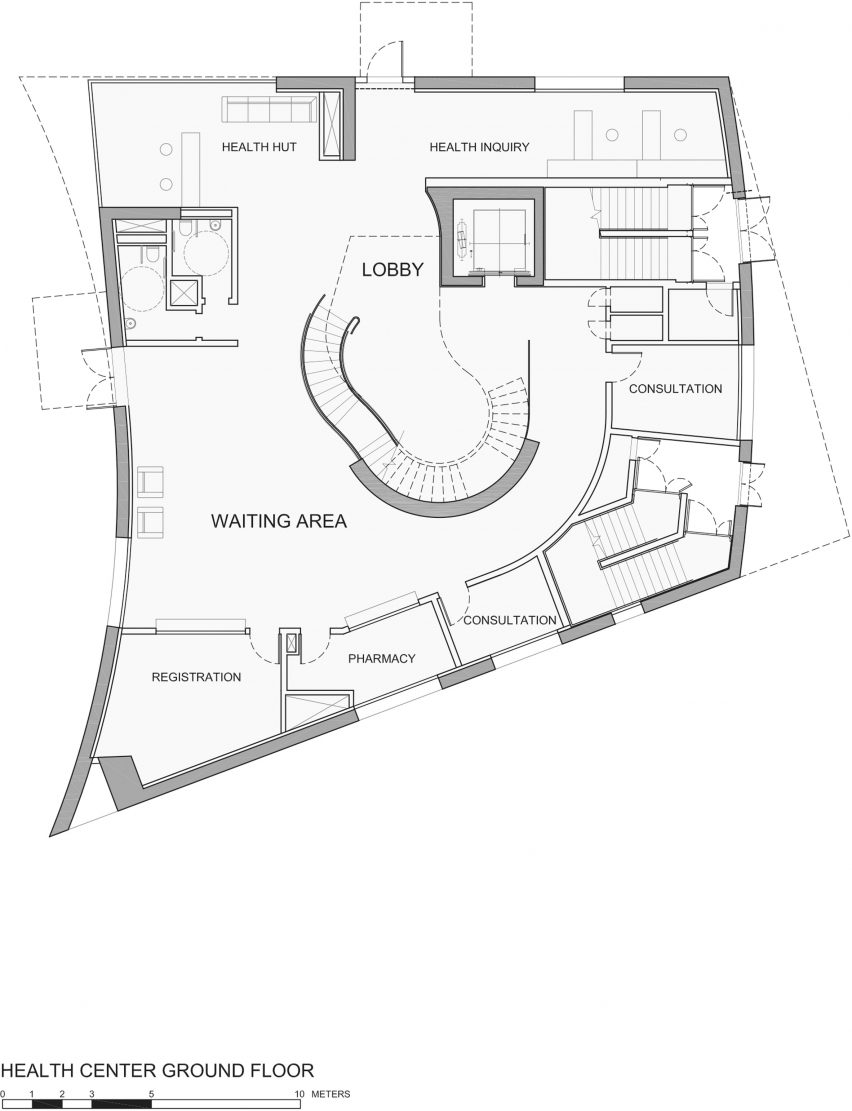 Cofco Health Center by Steven Holl