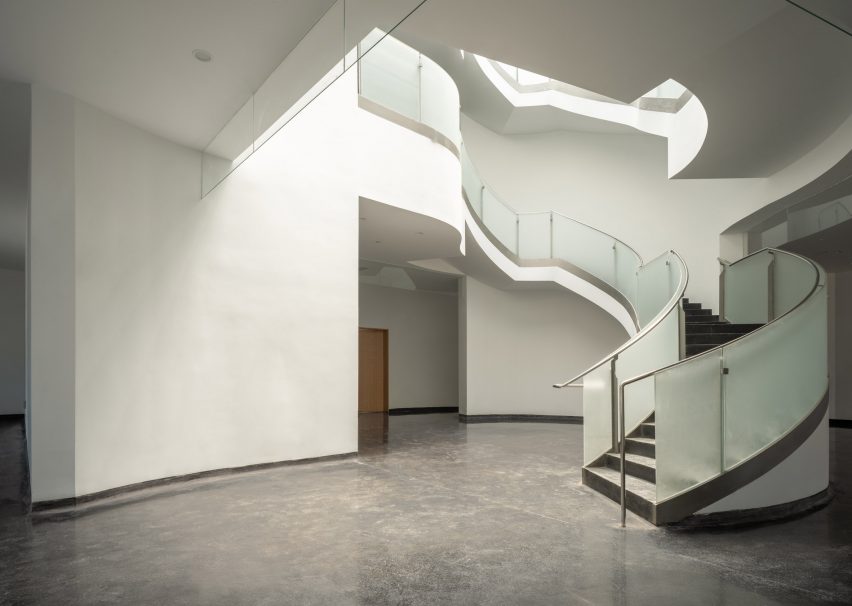 Cofco Cultural and Health Center by Steven Holl interior view
