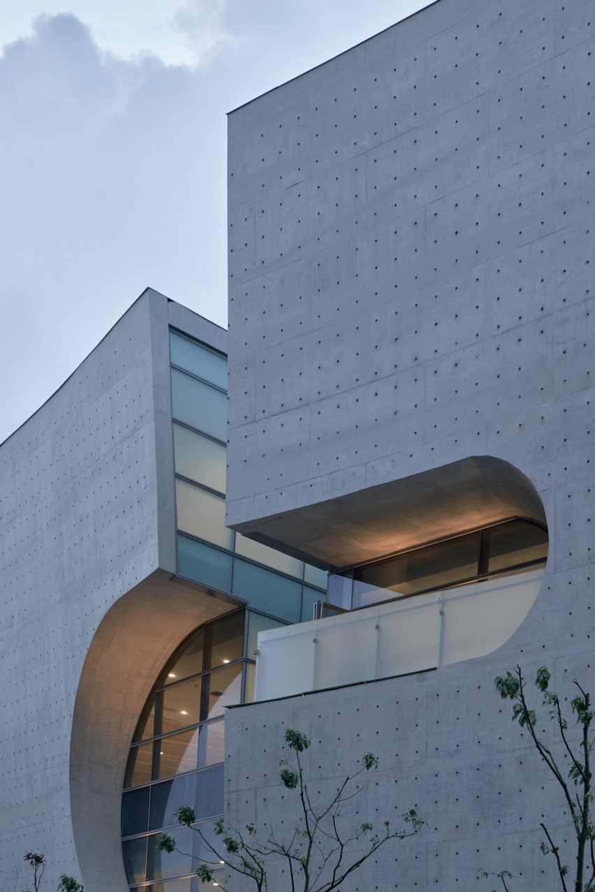 Cofco Cultural and Health Center by Steven Holl exterior view