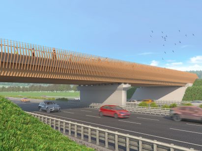 Bridges of laminated timber, Amsterdam, the Netherlands