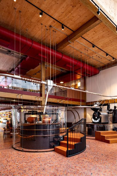 Interiors of Dengo Chocolate shop in São Paulo, Brazil