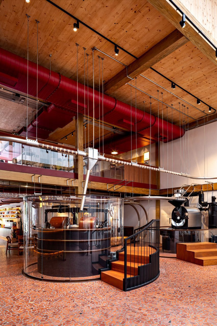 Interiors of Dengo Chocolate shop in São Paulo, Brazil