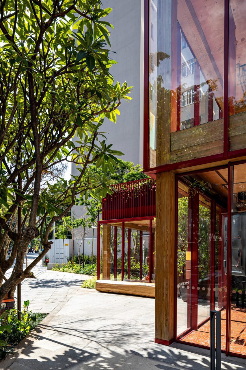 Interiors of Dengo Chocolate shop in São Paulo, Brazil