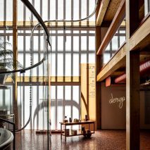 Interiors of Dengo Chocolate shop in São Paulo, Brazil