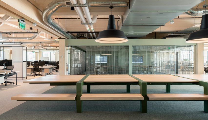 Office interiors of Education First's base in Denver, Colorado