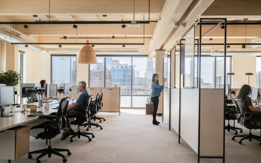 Office interiors of Education First's base in Denver, Colorado