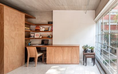 Built-in storage furniture by Escobedo Soliz