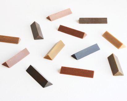 Coloured wooden crayons