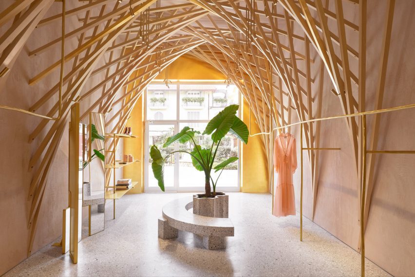 Interior of Forte Forte shop in Forte dei Marmi