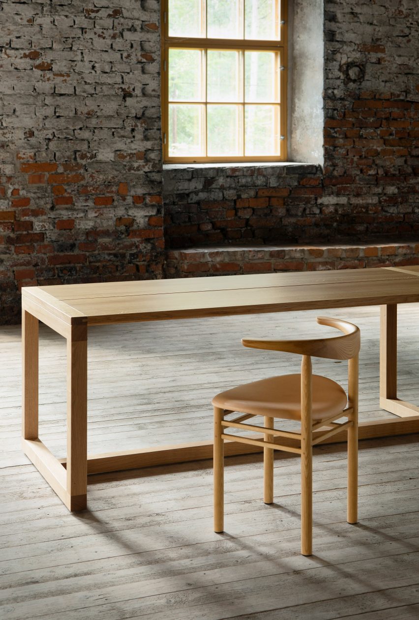 Frame table by John Pawson for Nikari