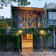 Bamboo building in Indonesia