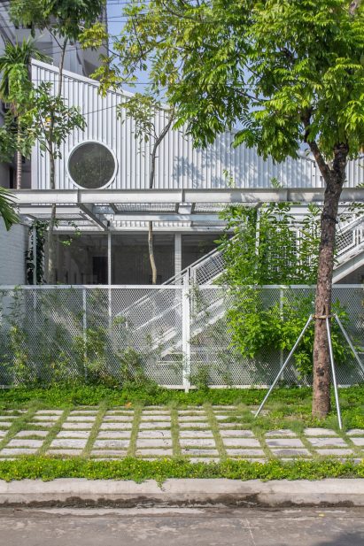 Sloped roofs and circular windows characterise My Montessori Garden
