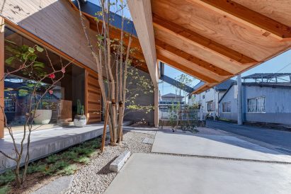 A sheltered garden in Japan