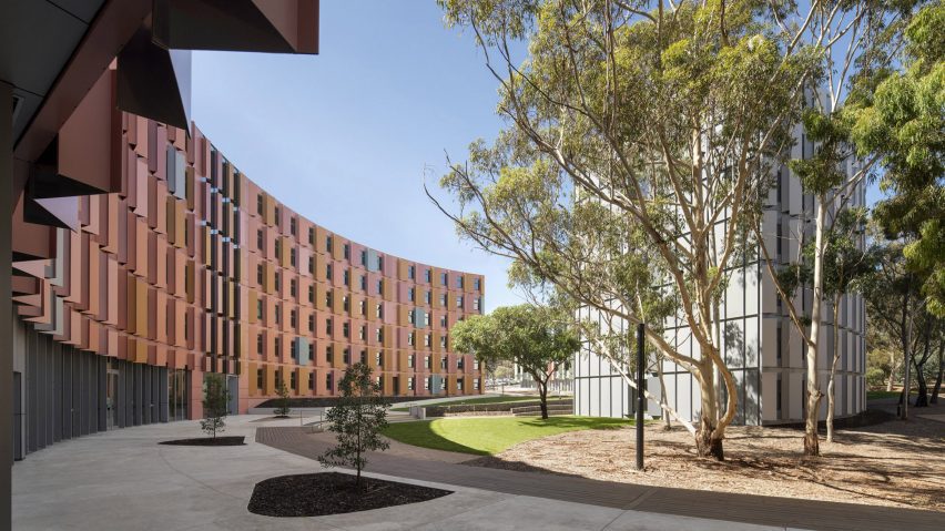 The building is surrounded by paths and walkways