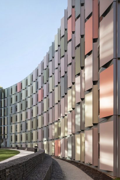 La Trobe University student accommodation has a colourful exterior