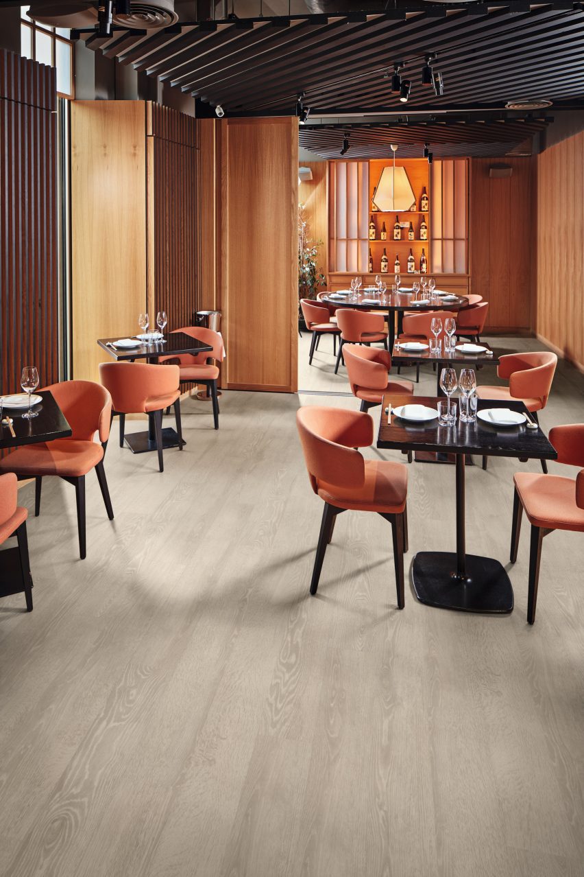 The Van Gogh Multi-format collection flooring has a natural wood look