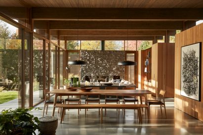 Wood and stone walls
