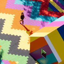 Lakwena Maciver's colourful rooftop painting