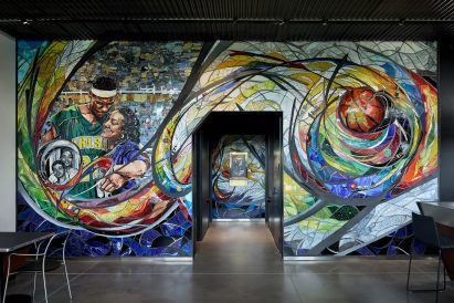 Colourful mural