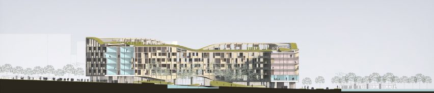 Section of Living Landscape by Jakob+MacFarlane and T.ark