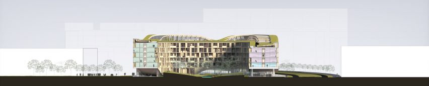 Section of Living Landscape by Jakob+MacFarlane and T.ark
