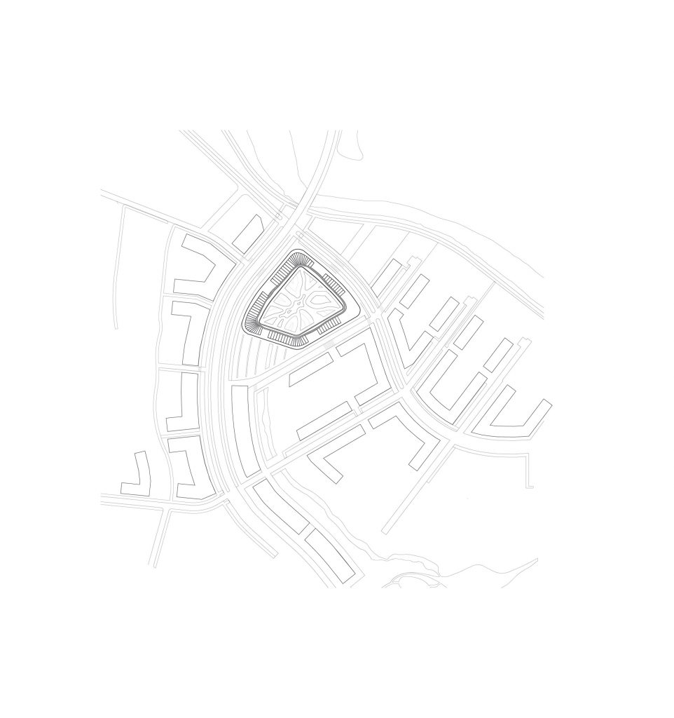 Site plan of Living Landscape by Jakob+MacFarlane and T.ark