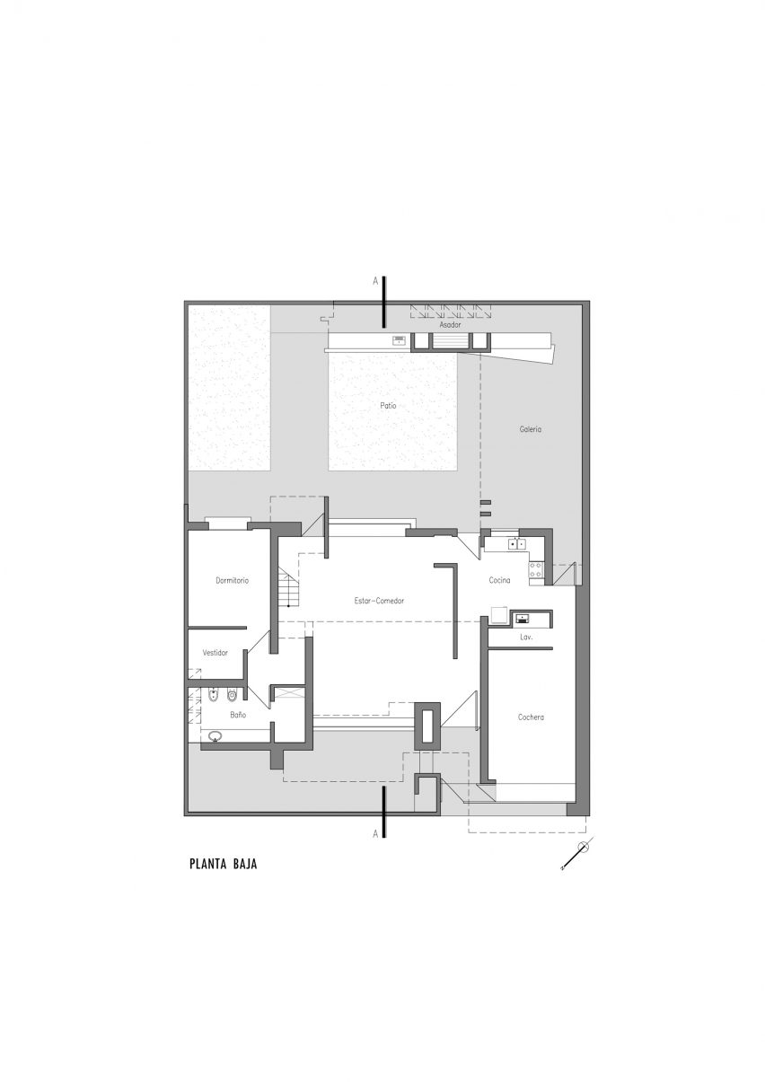 Lower level floor plan