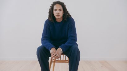 Mac Collins sitting on a chair