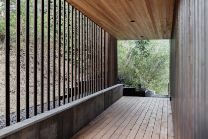 Maple wood features in the house