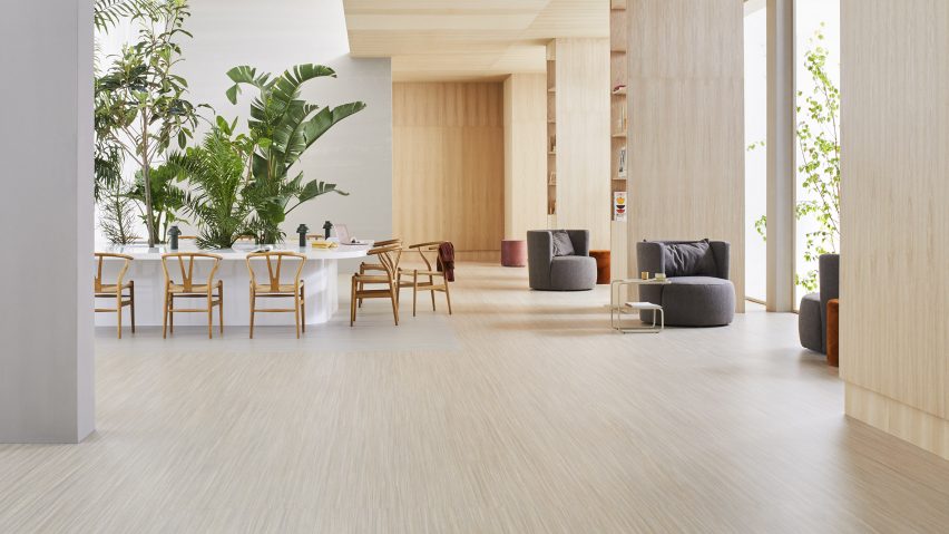 Marmoleum Linear linoleum flooring by Forbo