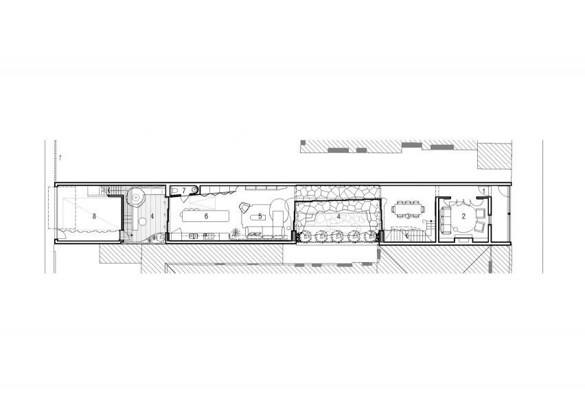Fitzroy Bridge House ground floor plan