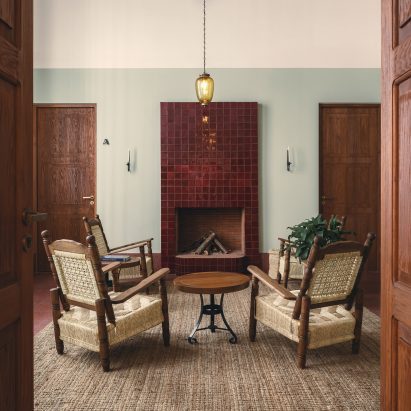 Interiors draw upon local culture