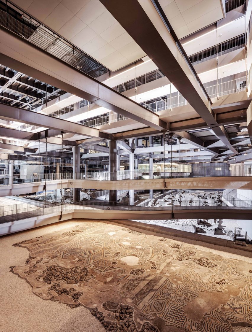 The interior of the hotel
