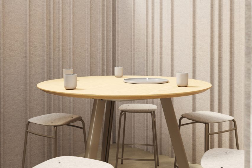 Mute Fraction PET Felt acoustic panel by De Vorm