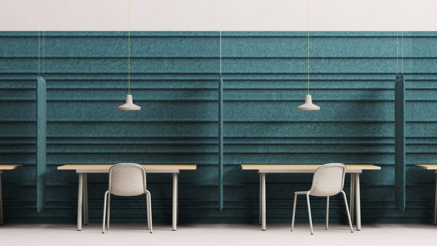 Mute Fraction PET Felt acoustic panel by De Vorm