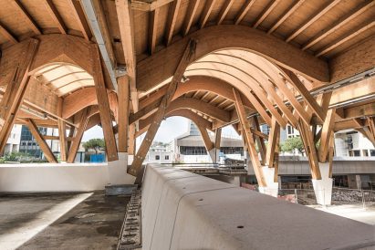 Wooden railway arches