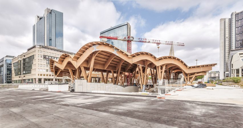 Wooden underground station