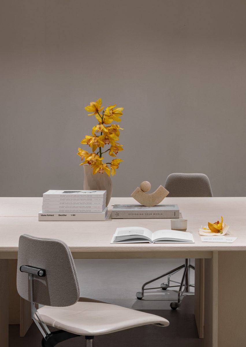 Workspace in Copenhagen book store