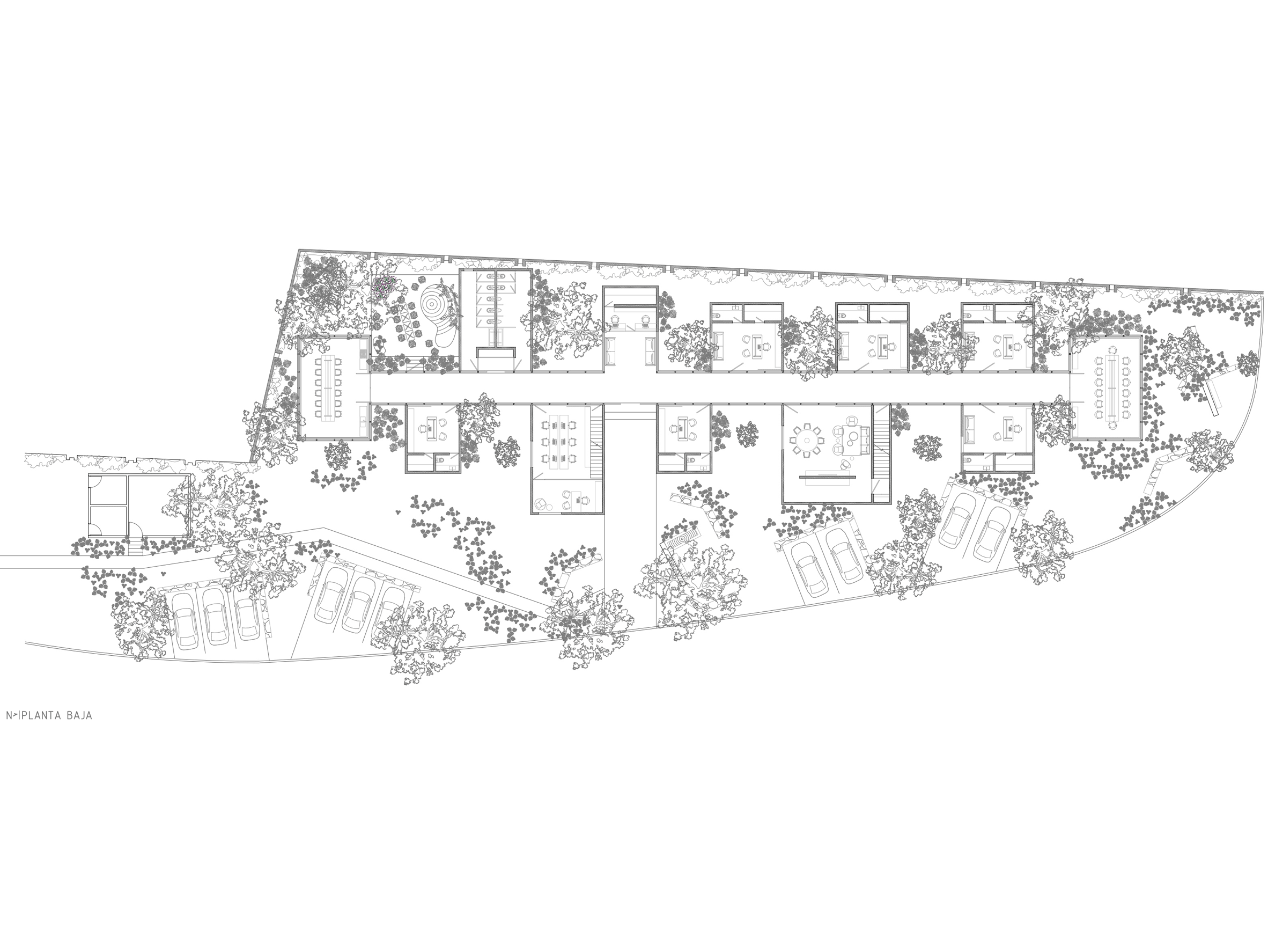 Office Casa Leyros by 1540 Arquitectura