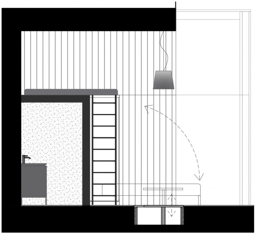 interior plan of cabin at Ziedlejas Spa and Wellness Resort by Open AD
