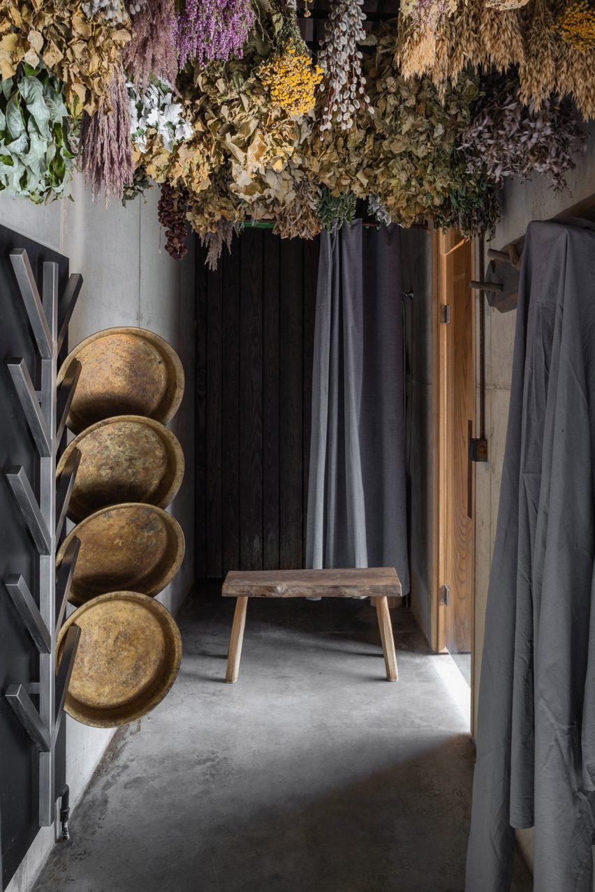 Interior view of cabins at Ziedlejas Spa and Wellness Resort by Open AD