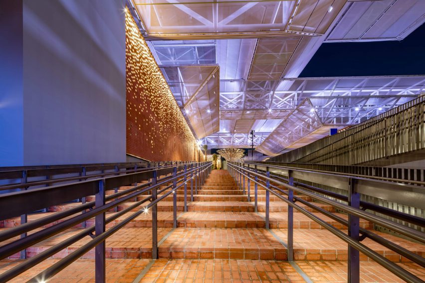 Wide staircase at Opportunity Pavilion