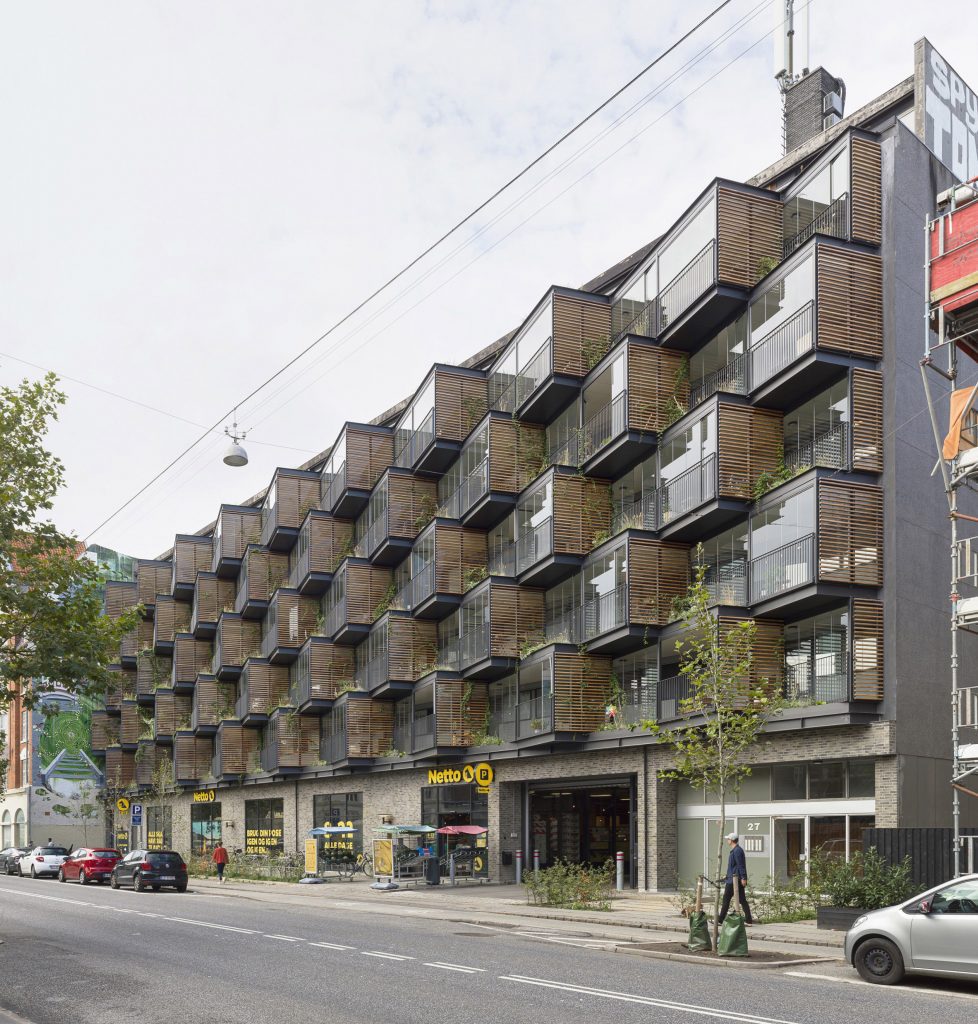 Exterior of Ørsted Gardens by Tegnestuen Lokal