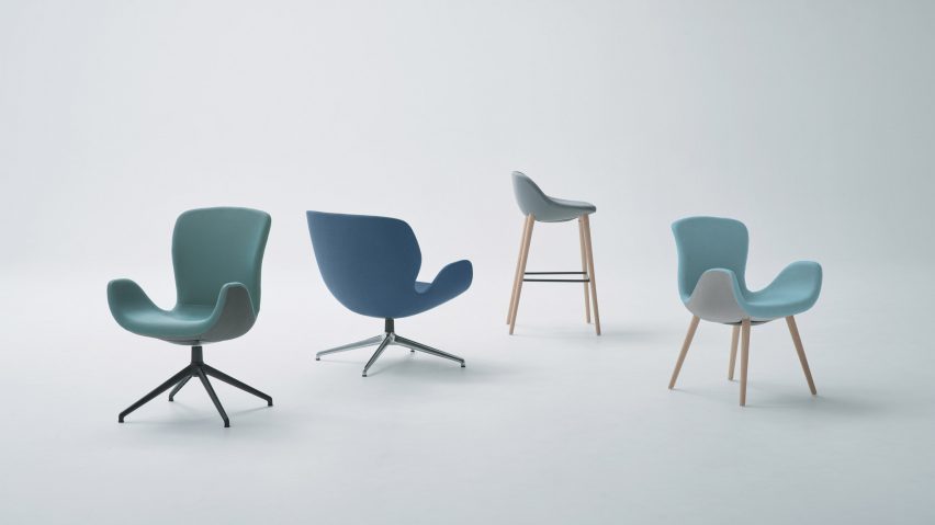 Phlox seating and tables by Rainlight for Okamura