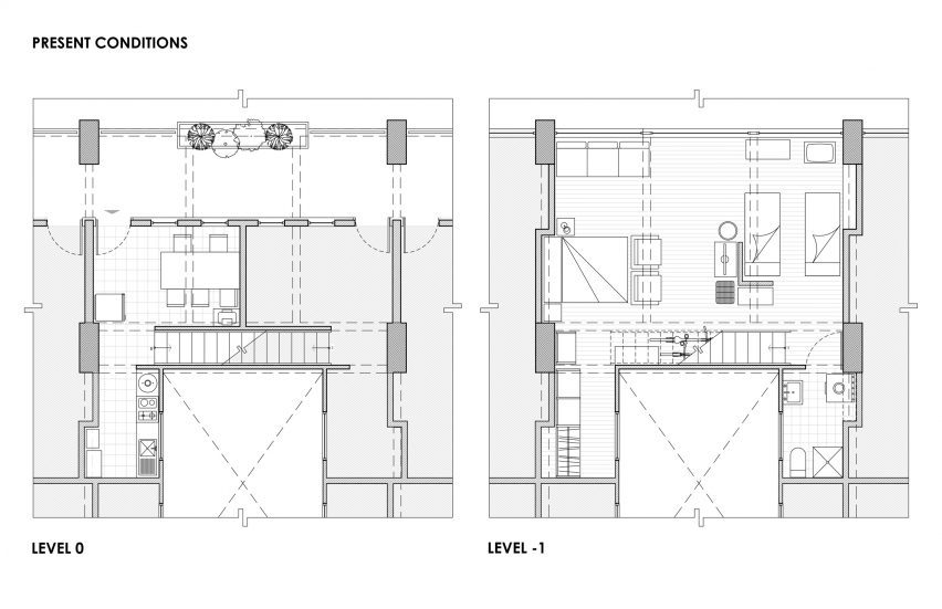 Present conditions floor plan