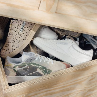 Trainers designed by Reebok and Eames Office
