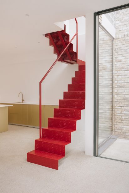 Basement kitchen in London house